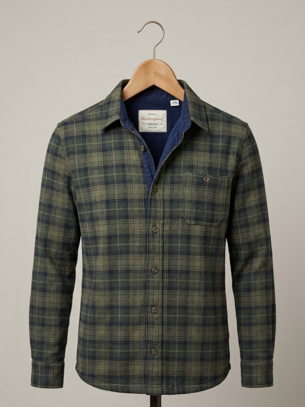 Weatherproof Vintage Fleece-Lined Plaid Shirt - Size Medium - Cozy & Warm!